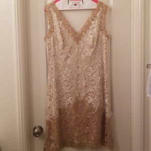 Todashi Shoji Gold/Silver Dress
